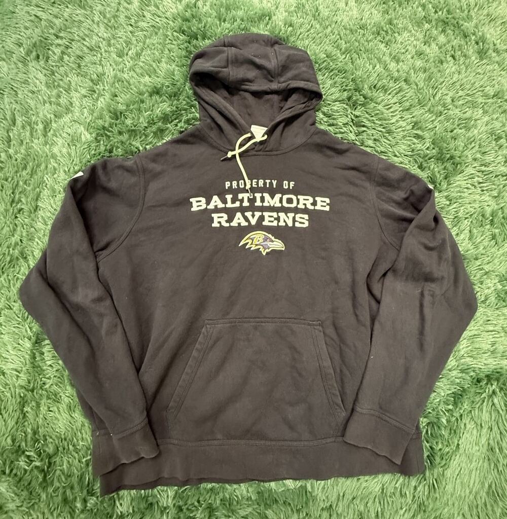 Nike NFL Baltimore Ravens Hoodie Sweatshirt Men's XXL Black Property Of Training